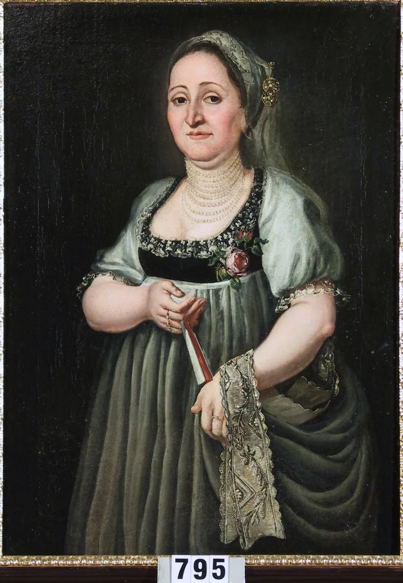 Soția măcelarului sibian Georg Hinzmann, by Frantz cel Tânăr Neuhauser, unspecified