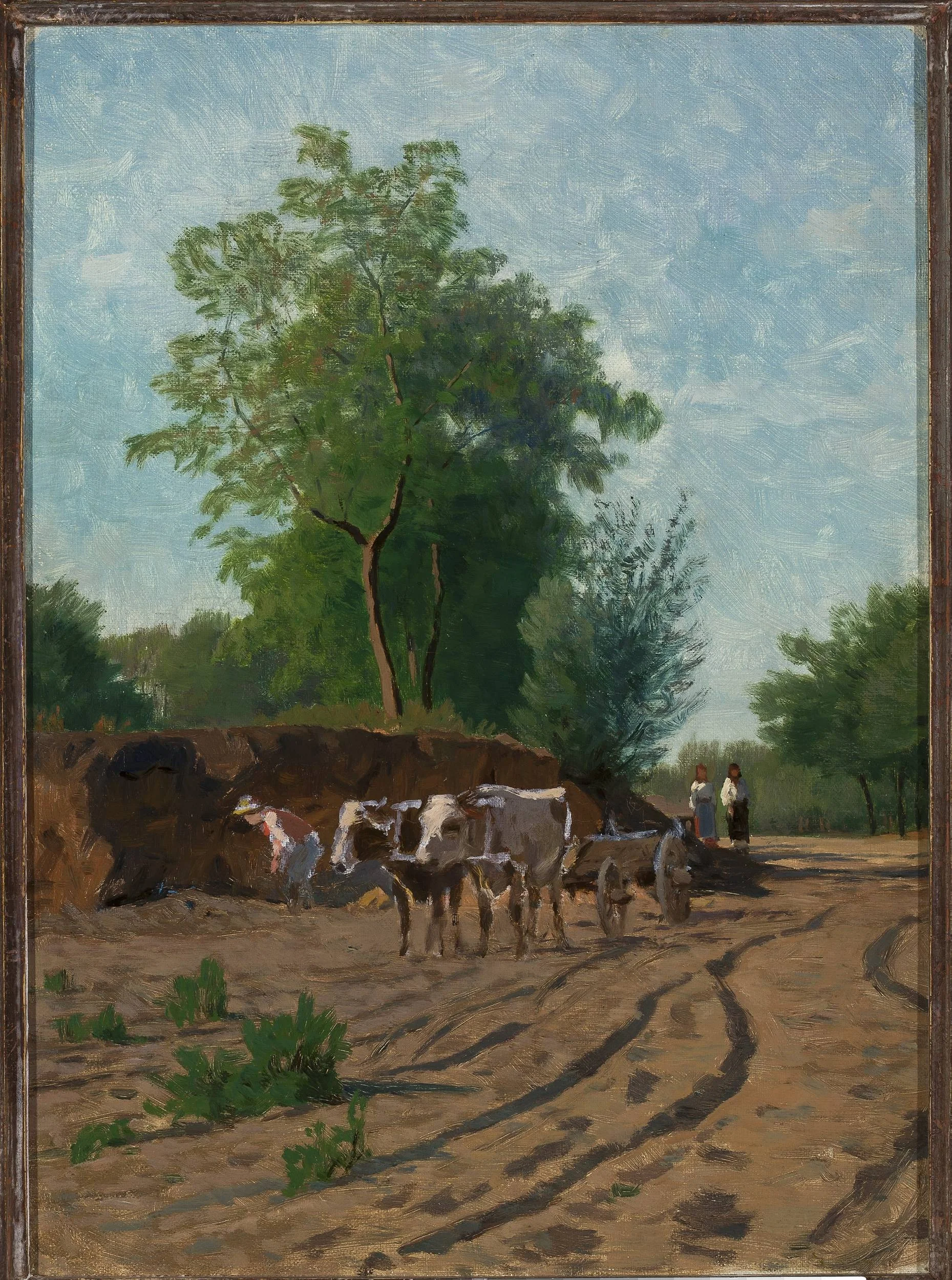 Countryside landscape, sketch