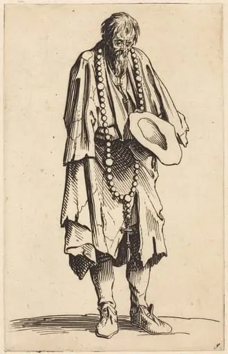 Beggar with Rosary