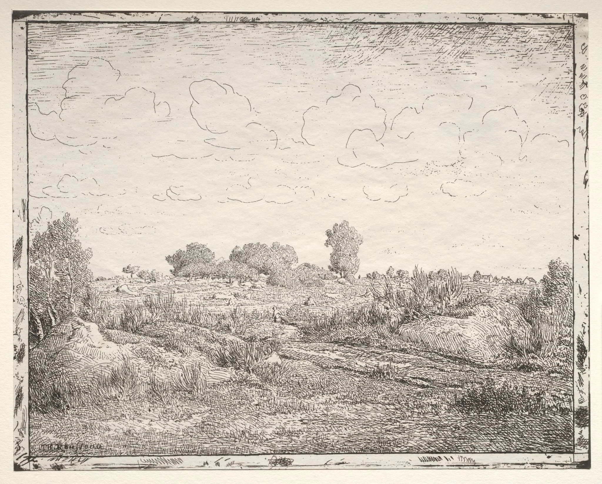 La Plaine de la Plante à Biau, by Théodore Rousseau, 1858