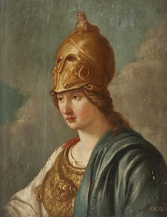 Minerva, by Joseph-Marie Vien, unspecified, 1754