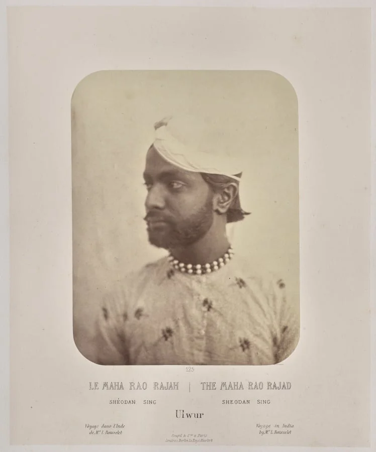 The Maha Rao Rajad, Sheodan Sing, Ulwur, by Louis-Théophile Marie Rousselet, 1866