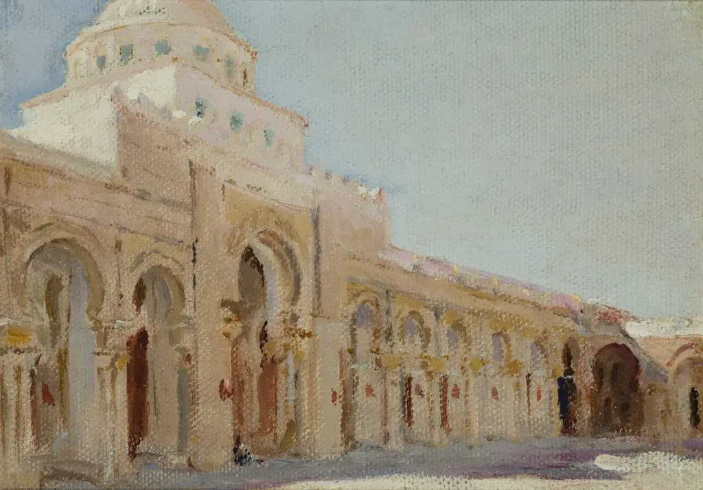 The Great Mosque of Kairouan – Tunis. The Cycle: "From the Travel to Tunis"