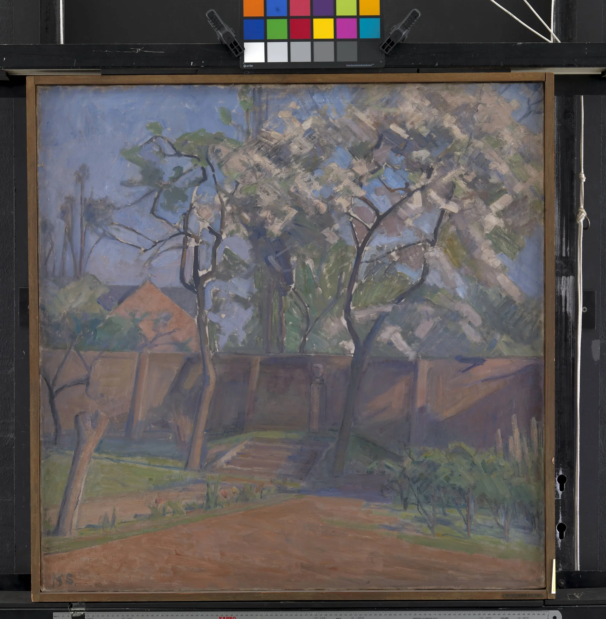 Forår i haven, by Unknown, 1934