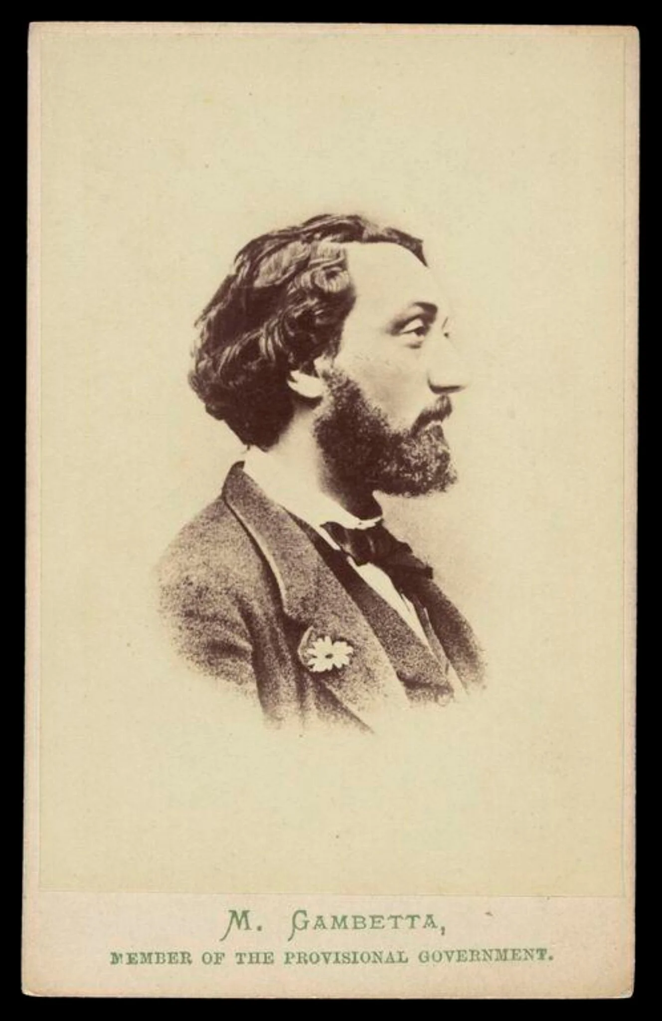 A portrait of Leon Gambetta