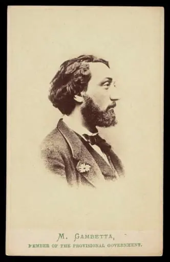 A portrait of Leon Gambetta