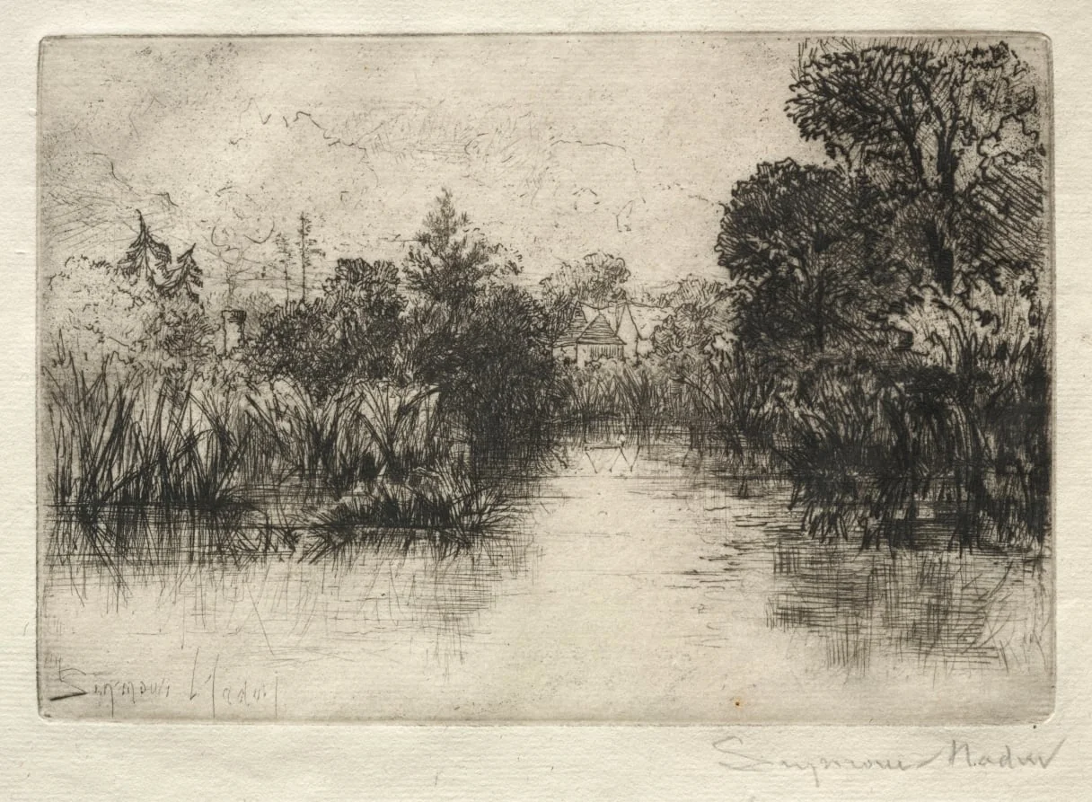 Shere Mill Pond (A Small Study), by Francis Seymour Haden, 1868