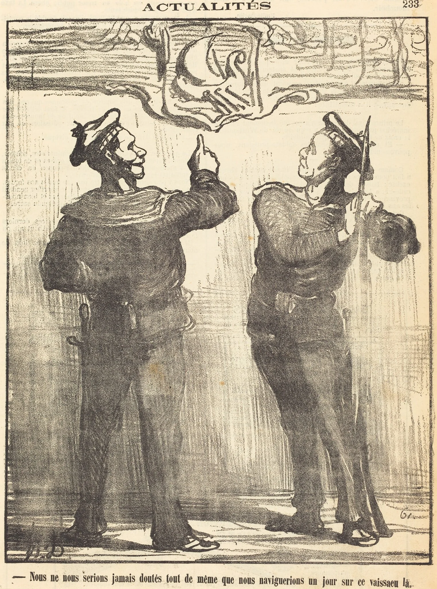 Nous ne nous serions jamais douté tout de même..., by Honoré Daumier, 1870