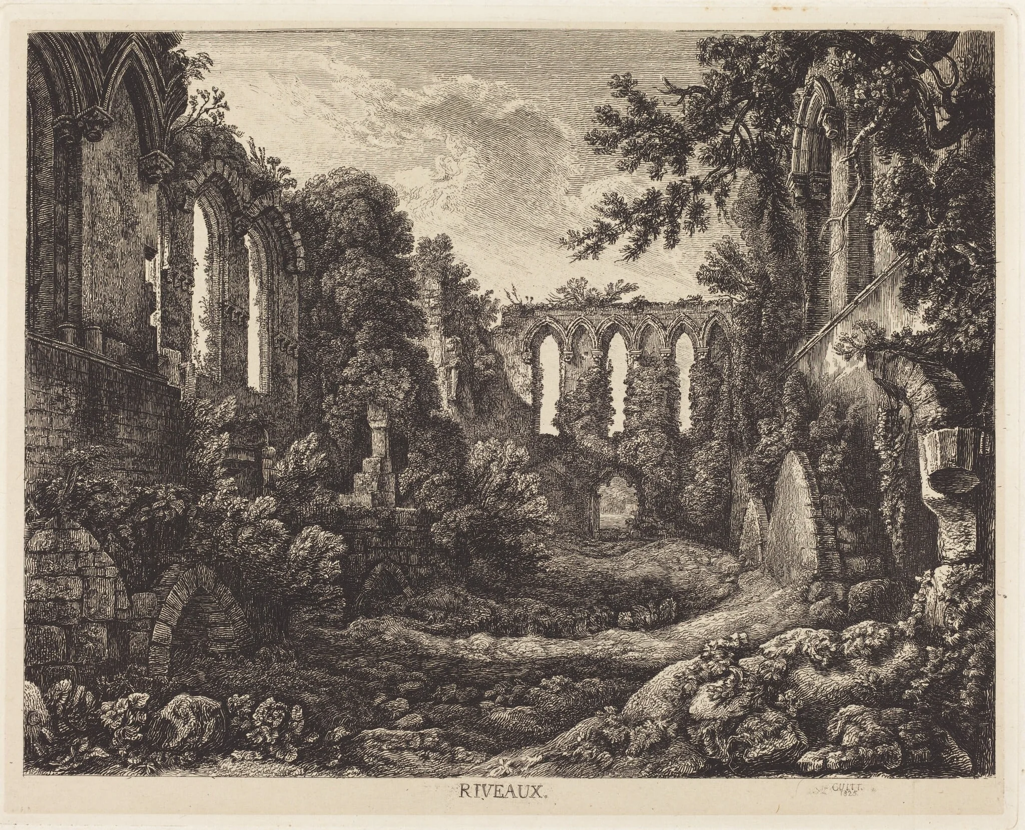 Riveaux, by George Cuitt the Younger, ink, 1825