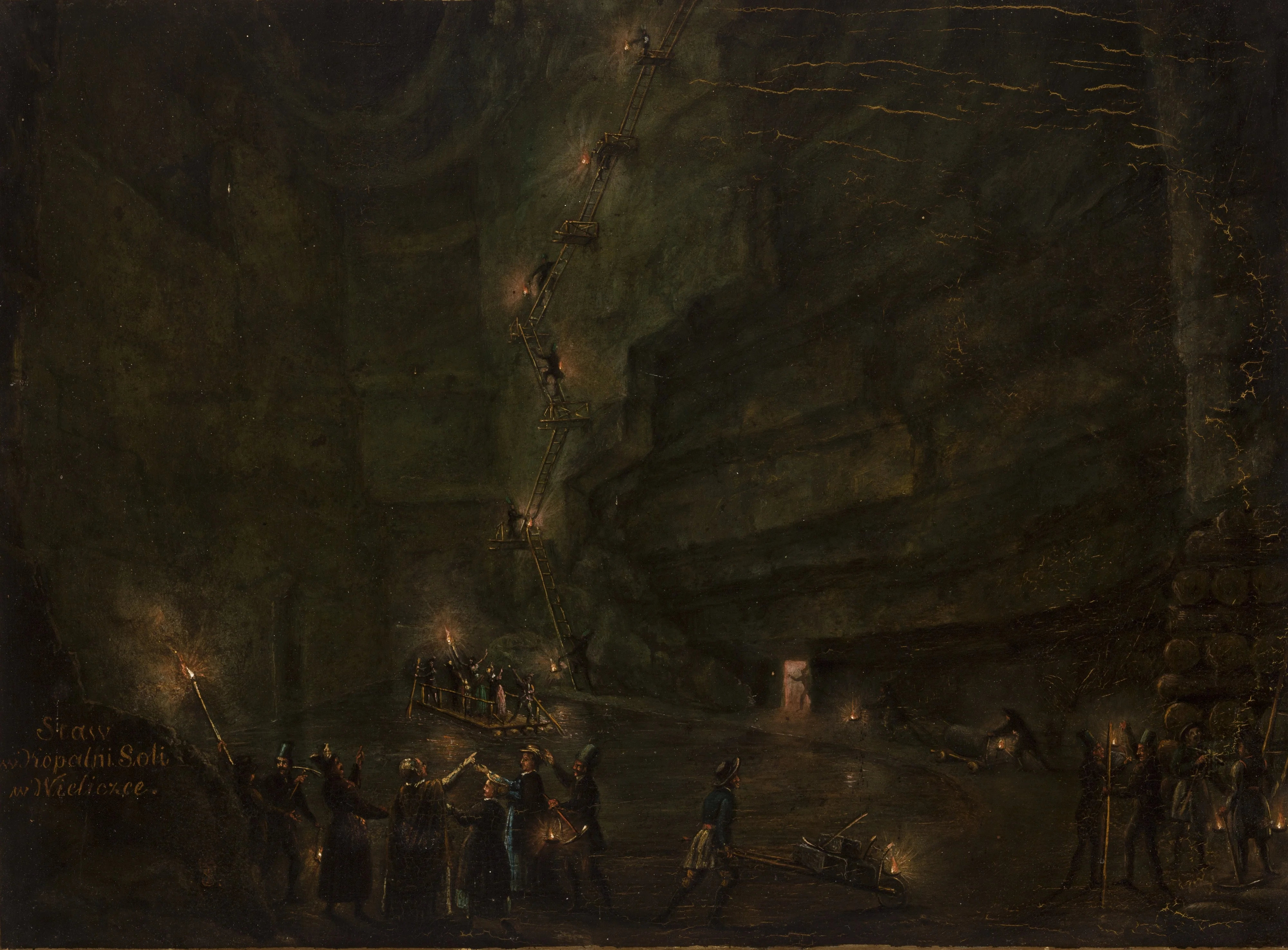 Pond in the Salt Mine at Wieliczka, by Teodor Baltazar Stachowicz, unspecified, 1846