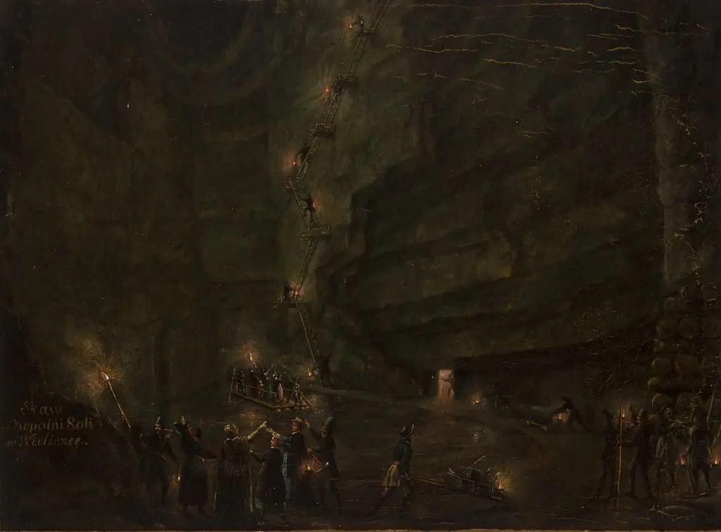 Pond in the Salt Mine at Wieliczka
