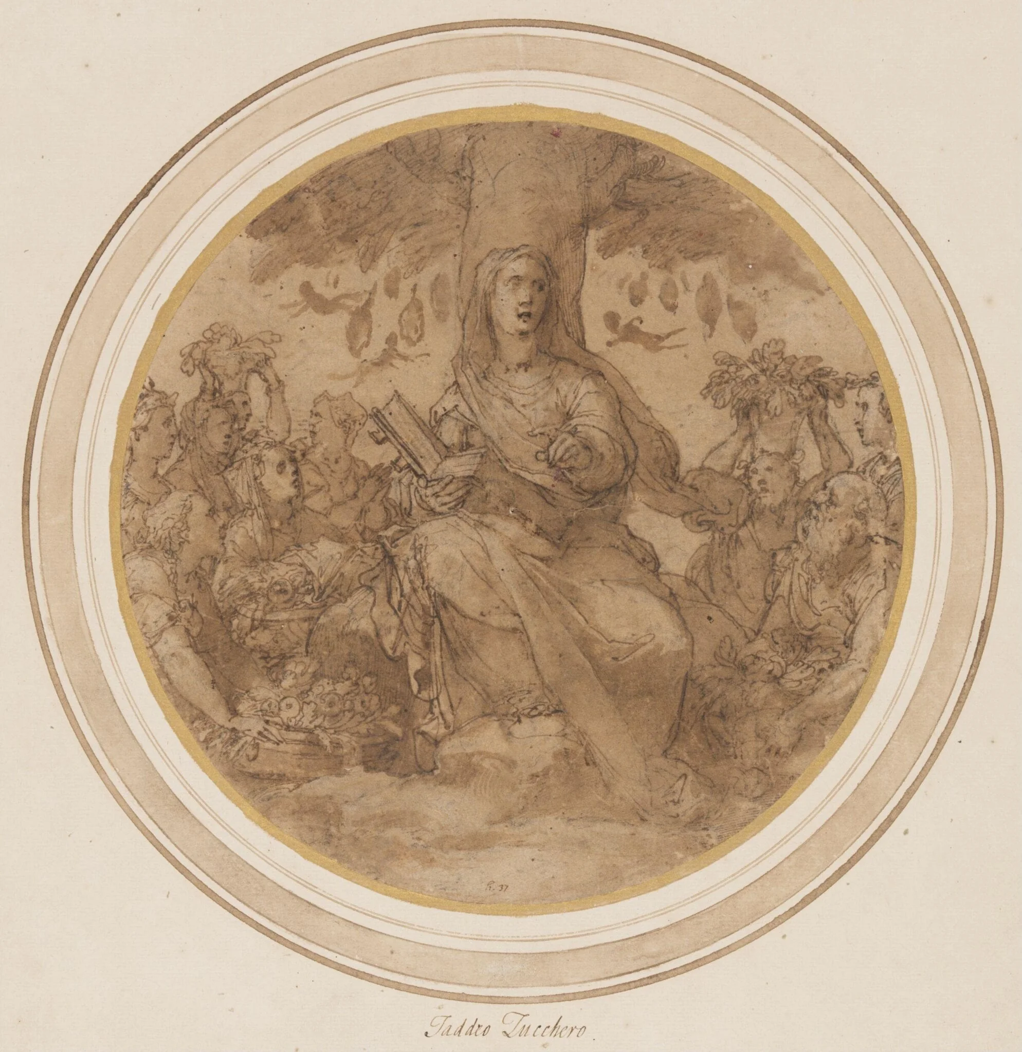 The Goddess Brizo, by Federico Zuccaro, 1540