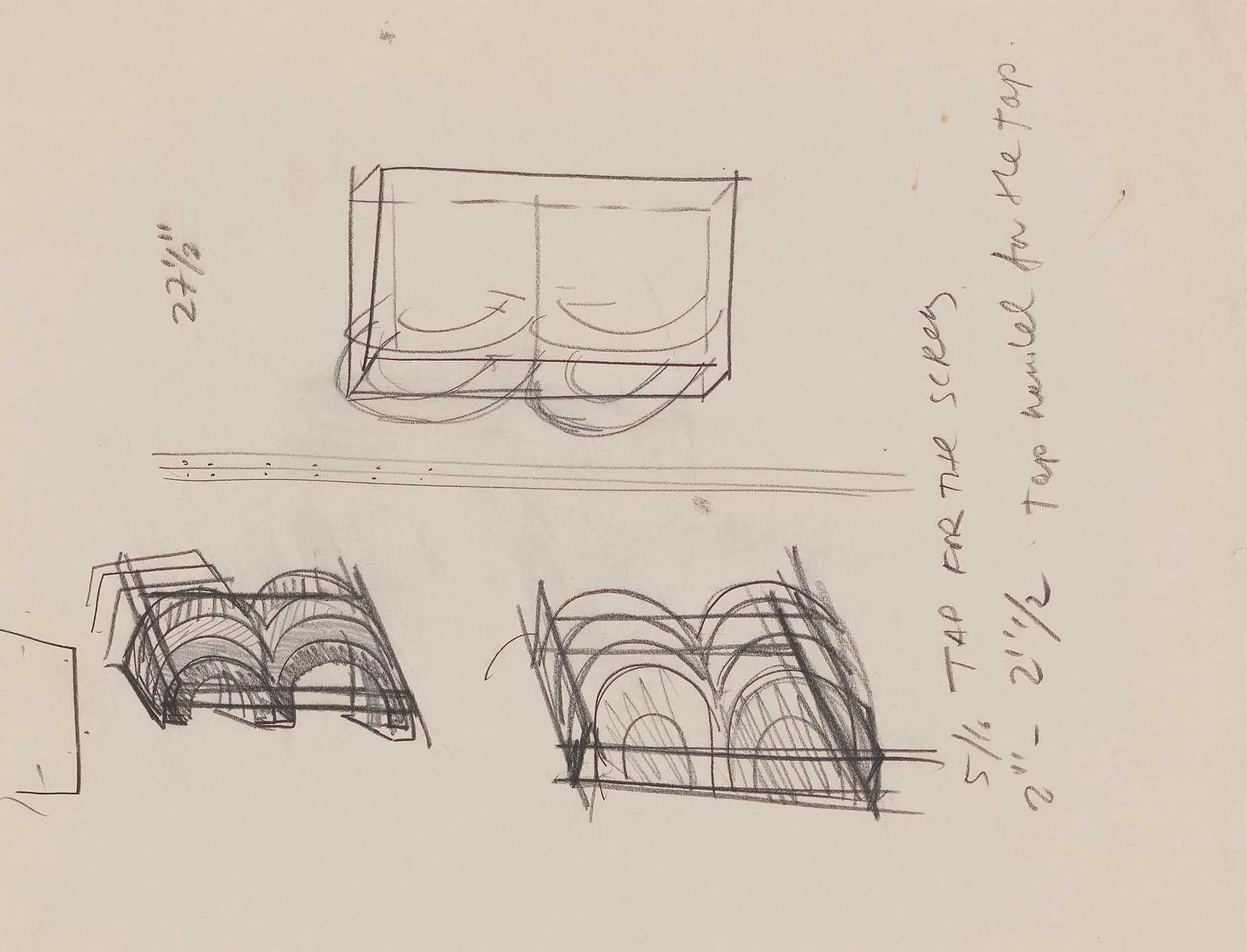 Σπουδή για το Γράμμα Β (IV), by Chryssa (Vardea-Mavromichali), 1962