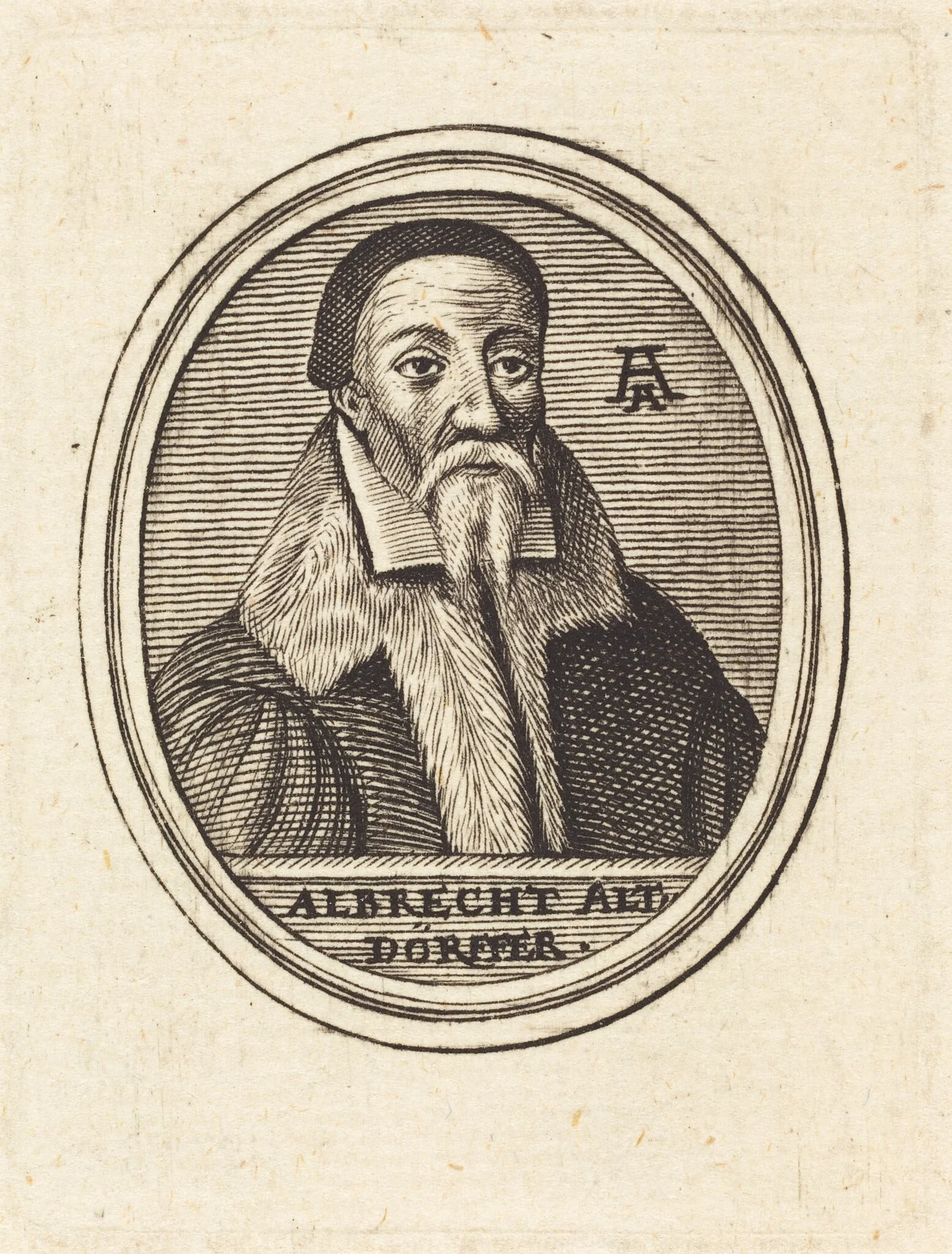 Albrecht Altdorfer, by Unknown 16th Century, ink, 1550