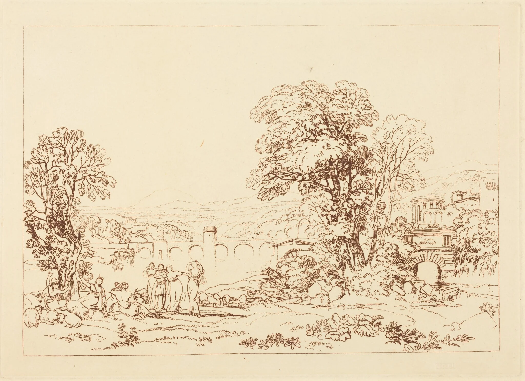 Apuleia in Search of Apuleius, by Joseph Mallord William Turner, ink, 1813