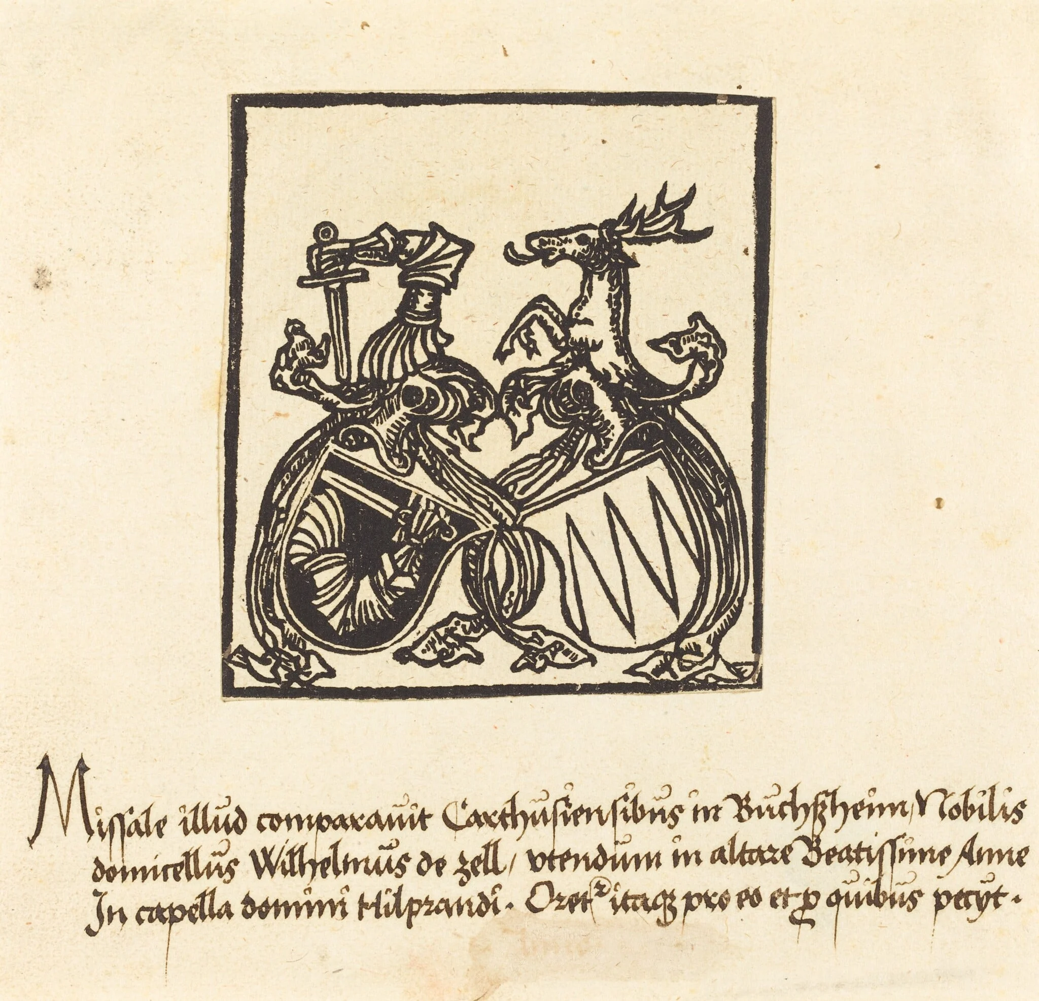 Bookplate of Wilhelm von Zell