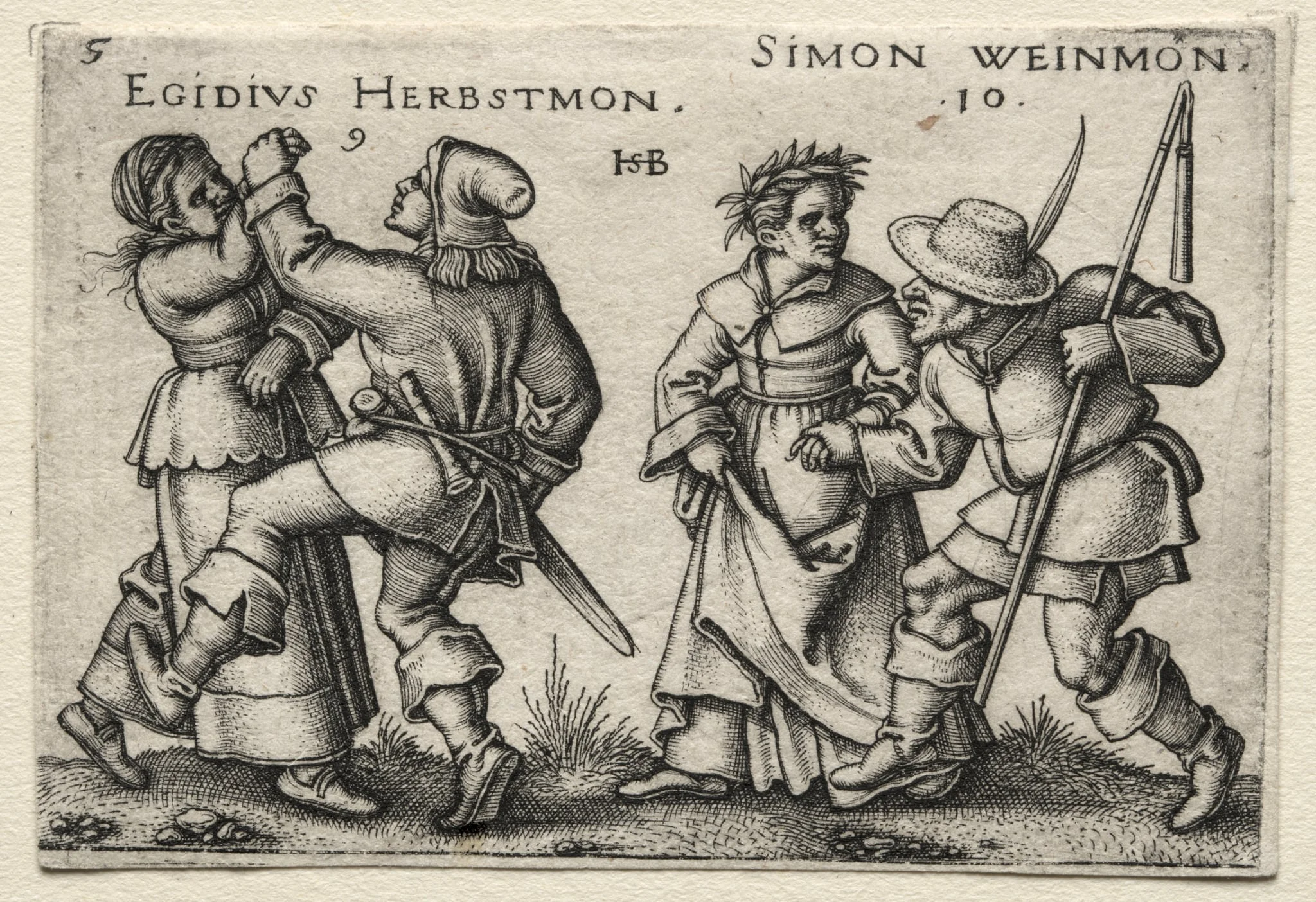 The Village Wedding:  Egidius Herbstmon, by Sebald Beham, 1546