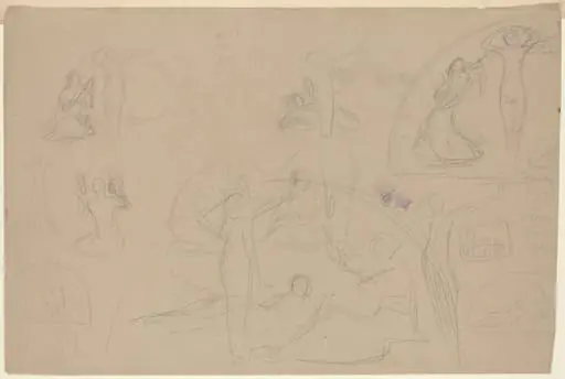 Studies for a Lunette [verso]