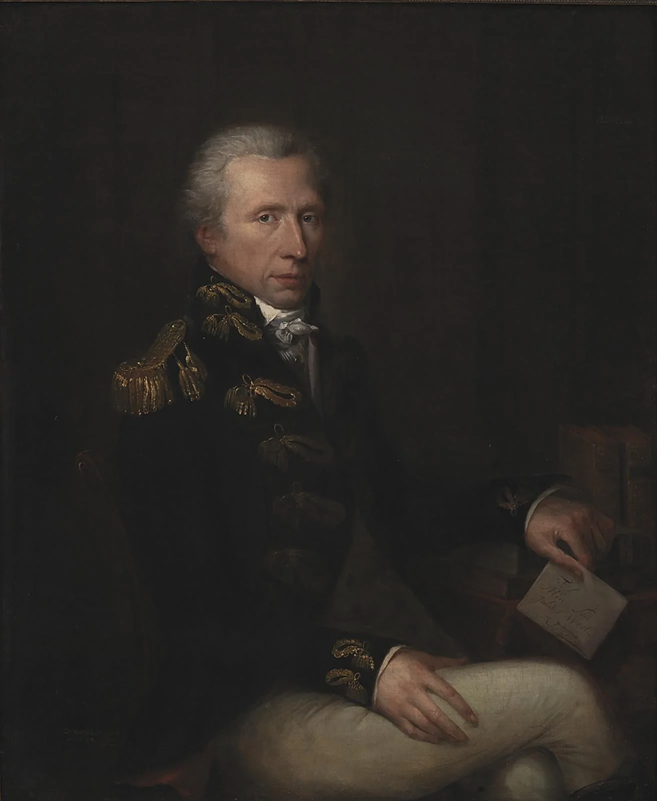Portrait of the Collector Consul Hans West, by Unknown, unspecified, 1804