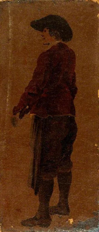 A Man Wearing a Red Jacket