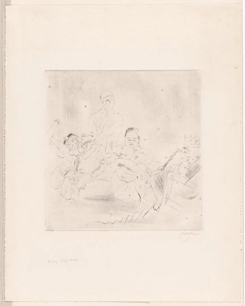 Untitled, by Jules Pascin, ink, 1925
