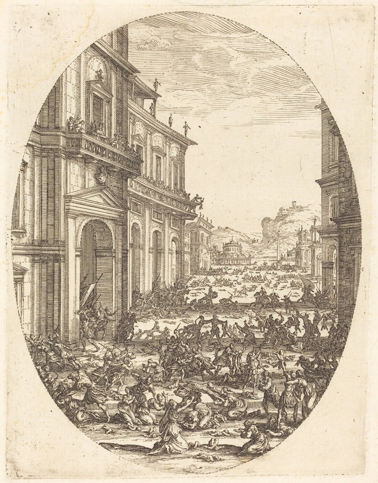 The Massacre of the Innocents, by Jacques Callot, ink, 1619