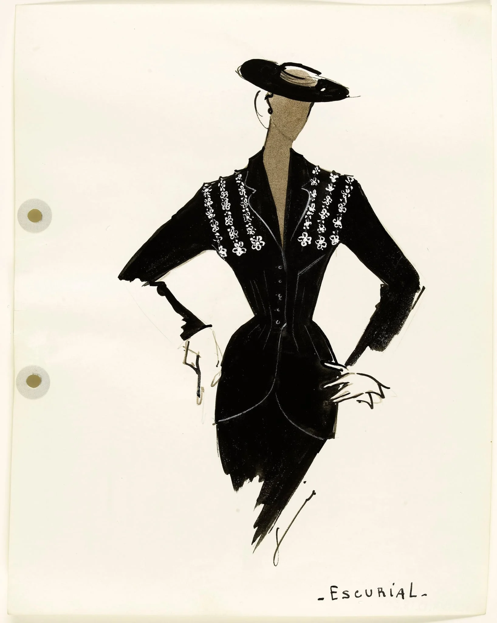 'Escurial', by Marie-Louise Carven, 1951