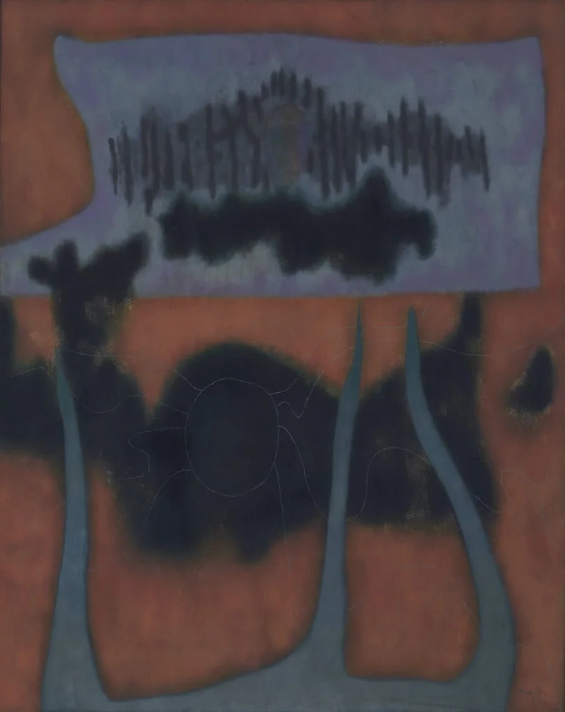 Untitled, by William Baziotes, oil, 1955