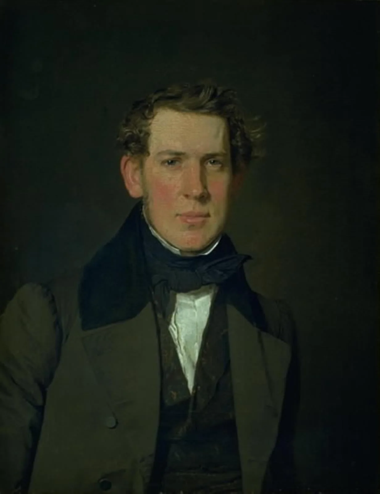 Portrait of Carl Adolf Feilberg, by Unknown, unspecified, 1835