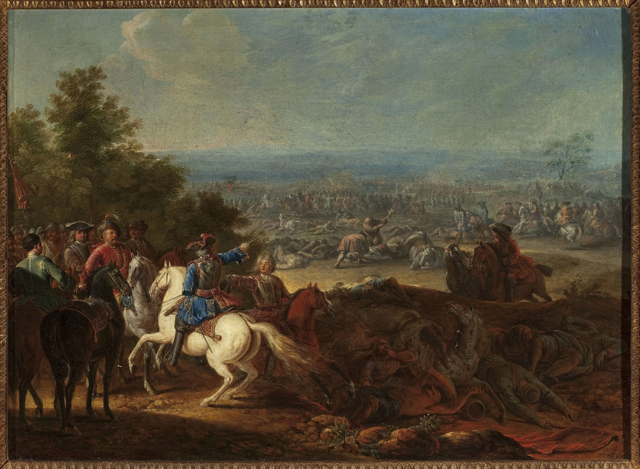 After the battle, by Adam Frans van der Meulen, oil, 1675