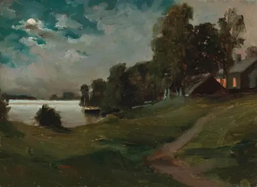 Haikon huvila kuutamossa