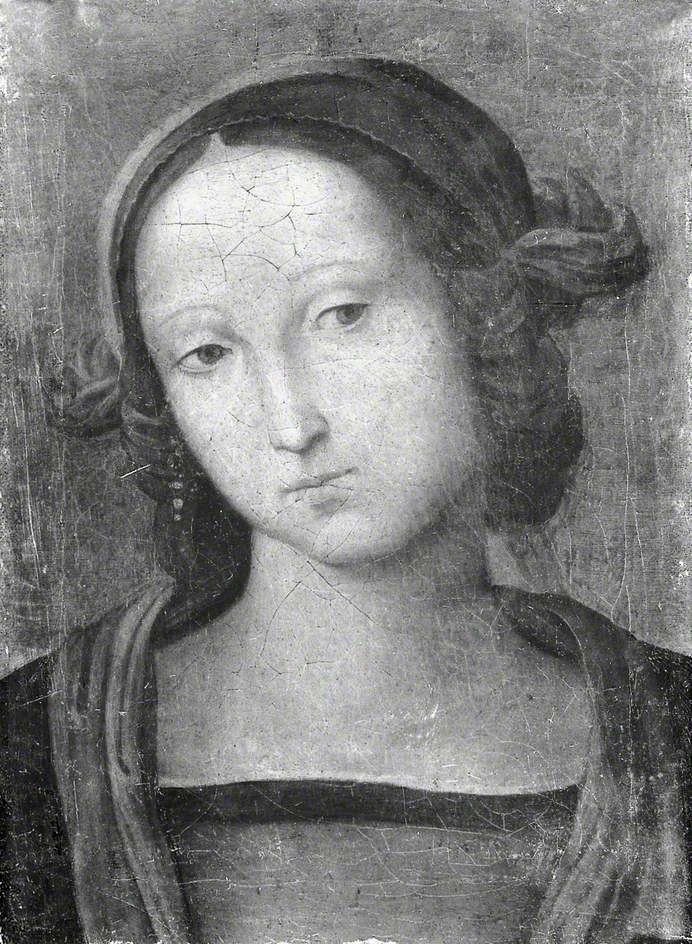 The Head of the Virgin, by Pietro Perugino, oil, 1495