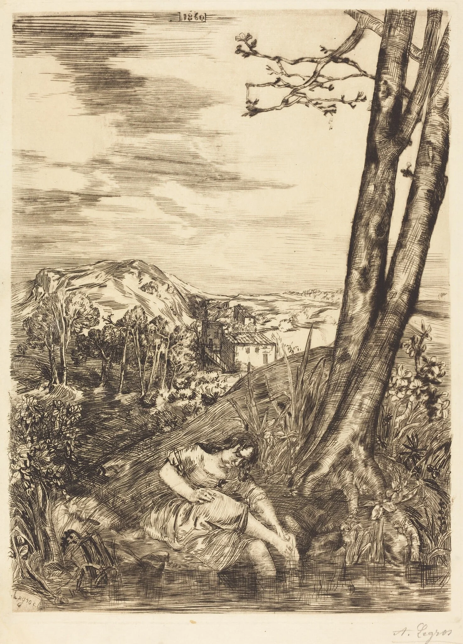 Peasant Washing Her Feet (Paysanne se lavant les pieds)