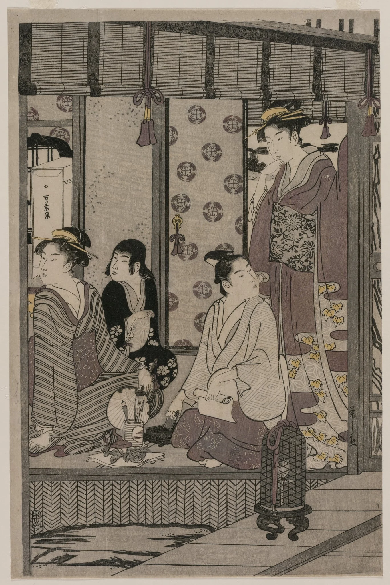 Morning Glory (from the series The Tale of Genji in Elegant Modern Dress), by Chôbunsai Eishi, 1790
