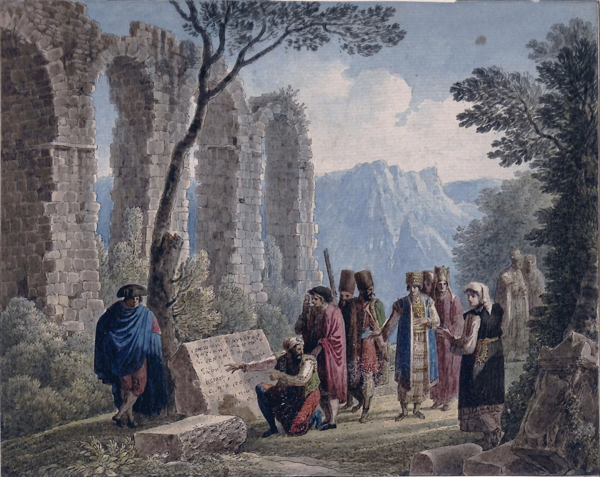 Voyage Pittoresque et Historique de l'Istrie et de la Dalmatie, by Louis-François Cassas, watercolor, 1782