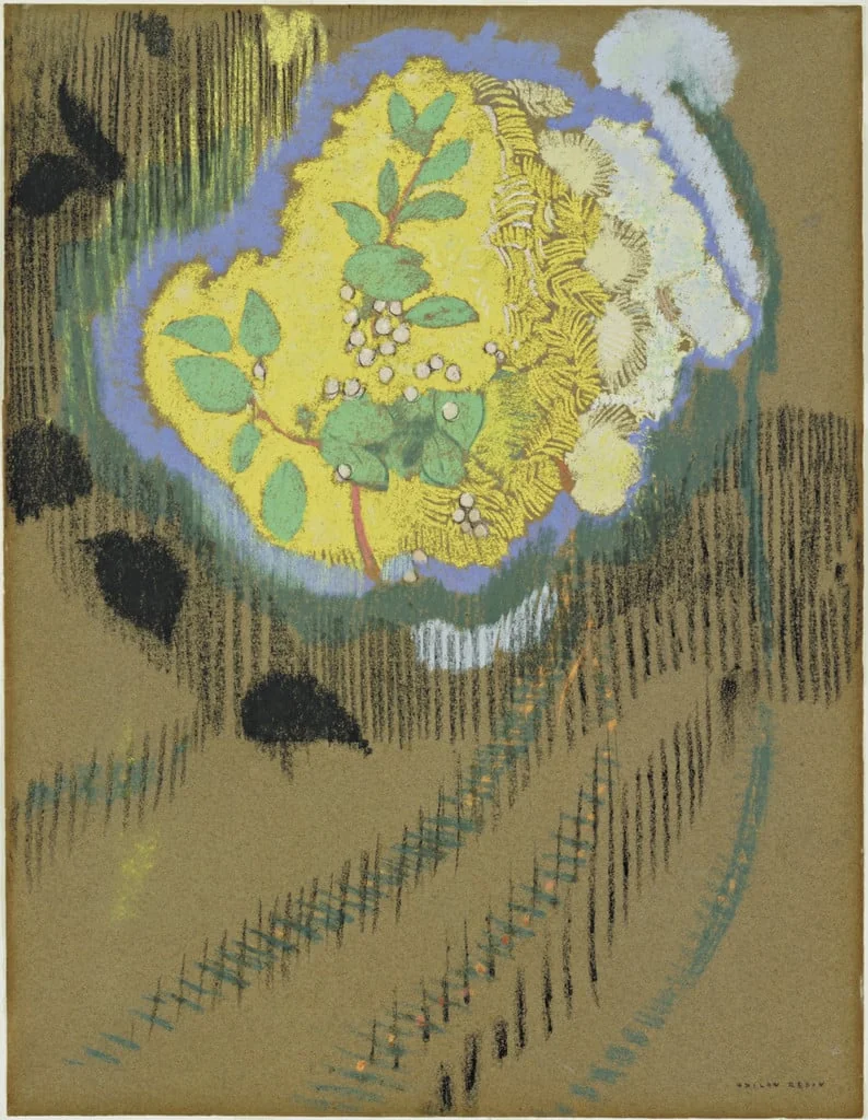 Untitled, by Odilon Redon, pastel, 1912
