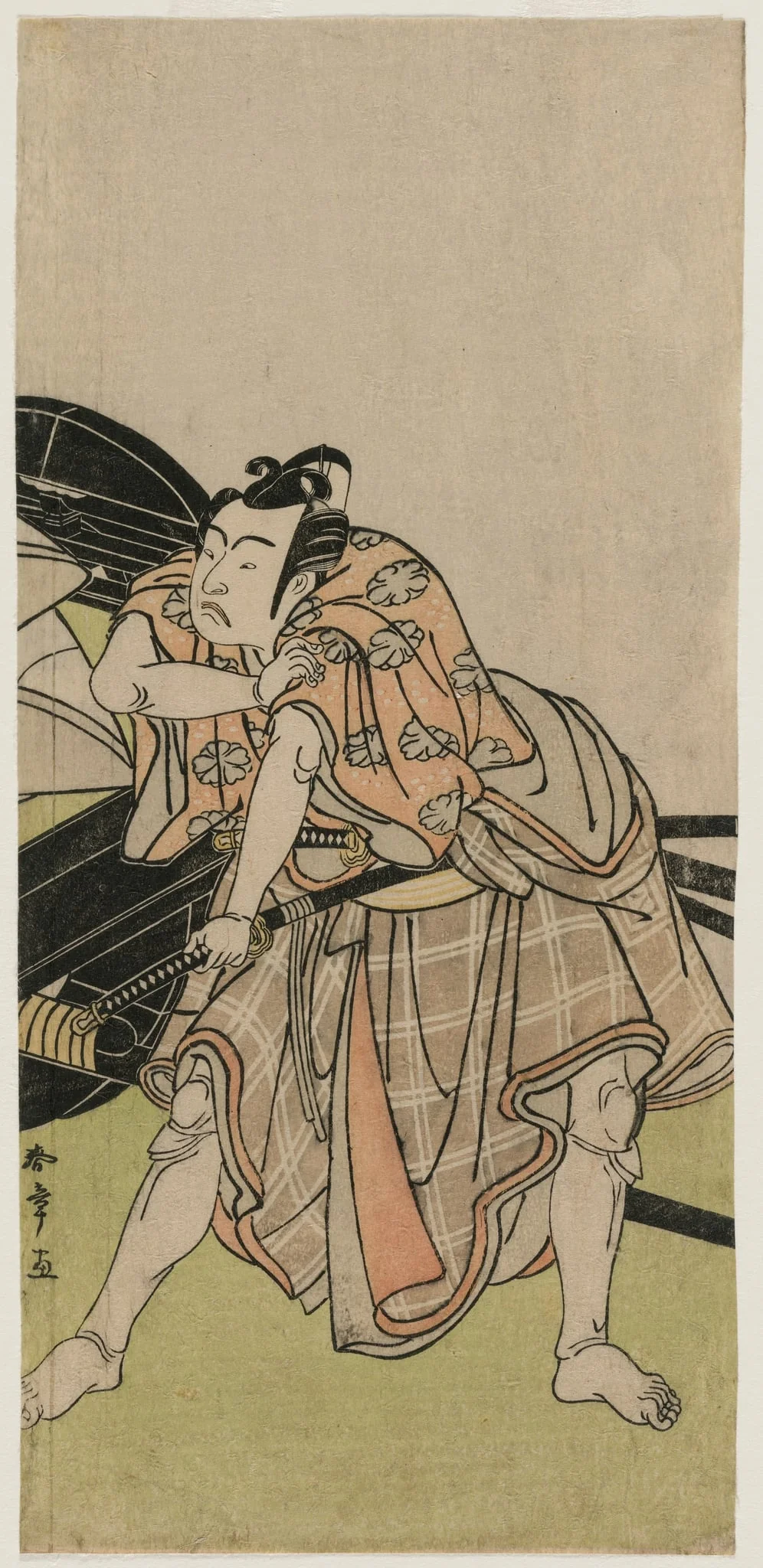 Ichikawa Yaozo II as Sakuramaru, by Katsukawa Shunshō, 1776