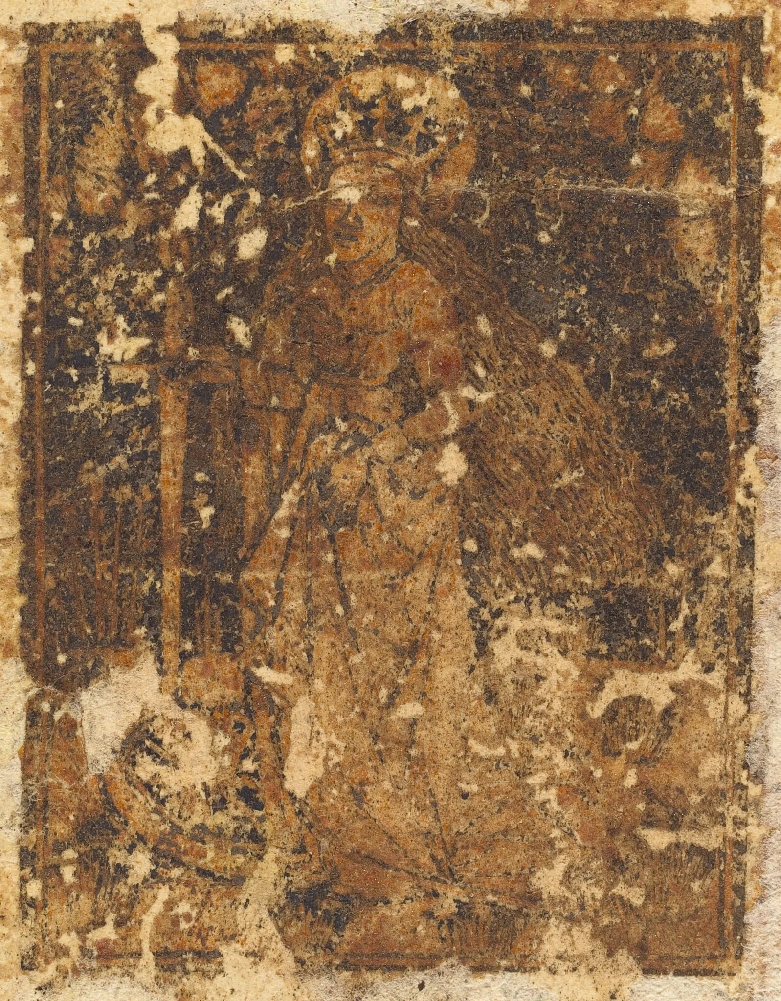 Saint Catherine [verso], by German 15th Century, 1470