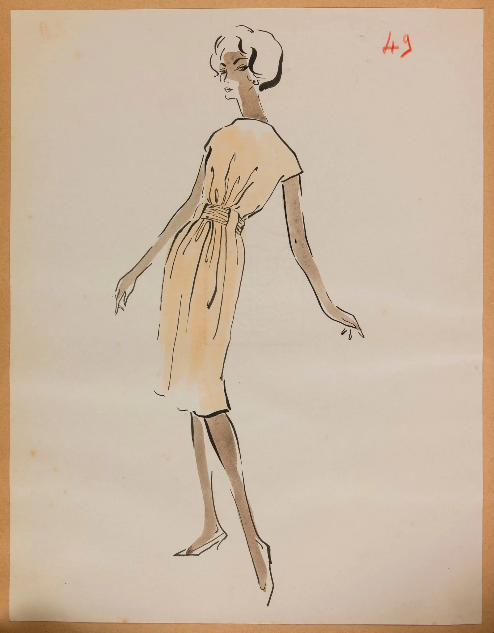Robe rose pâle, by Marie-Louise Carven, 1957