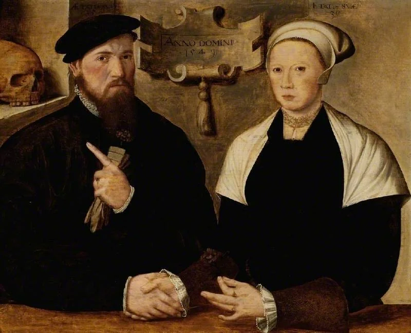 A man and his wife