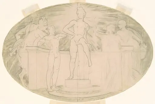 Study for "Classic and Romantic Art"