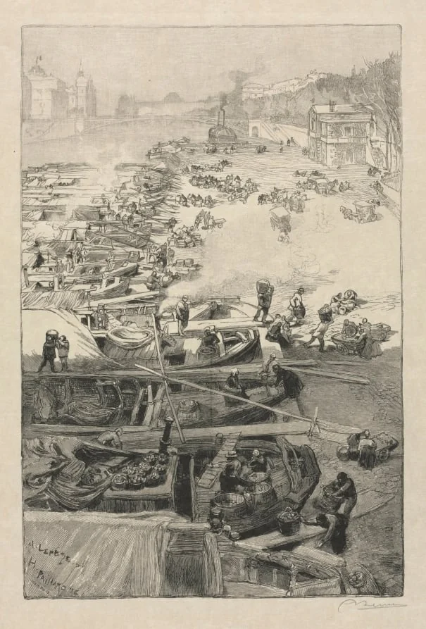 Potatoes Arriving at the Hôtel de Ville, by Auguste Lepère, 1883