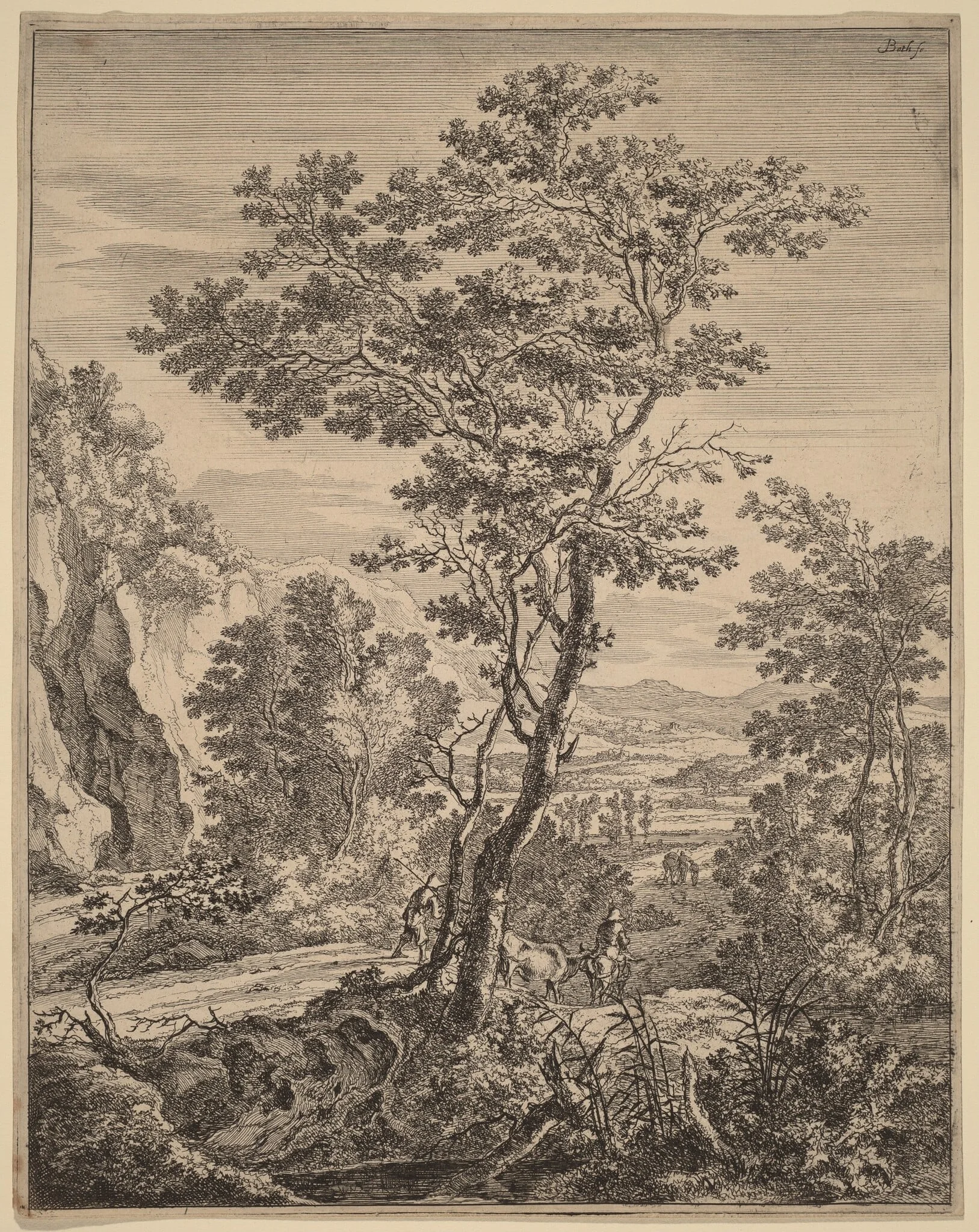 The Large Tree, by Jan Both, ink, 1700