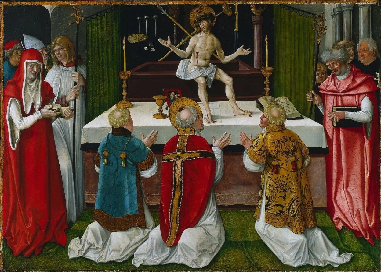The Mass of Saint Gregory, by Hans Baldung Grien, unspecified, 1511