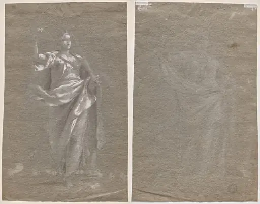 Allegorical Figure (recto and verso)