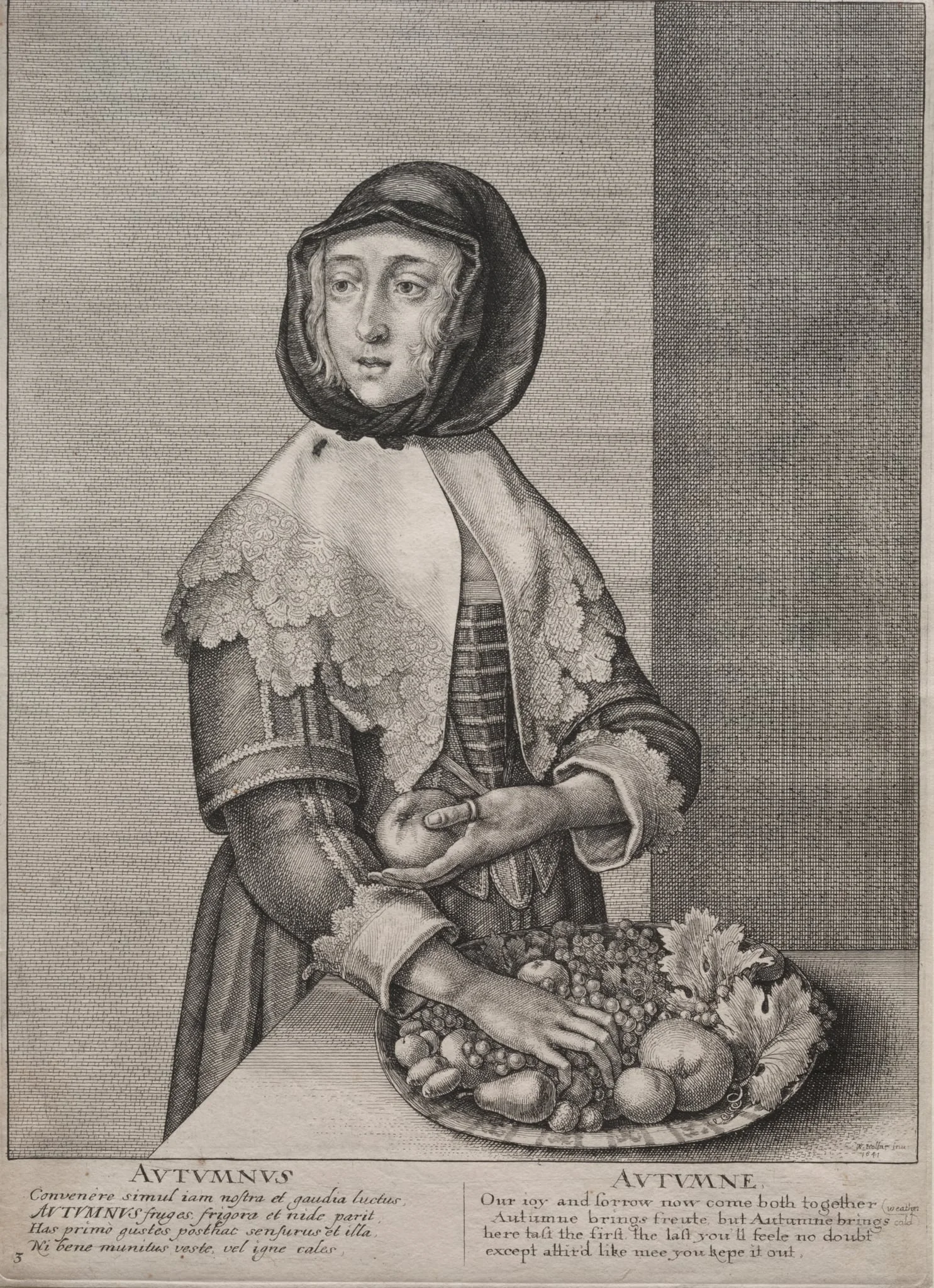 The Four Seasons:  Autumn, by Wenceslaus Hollar, 1641