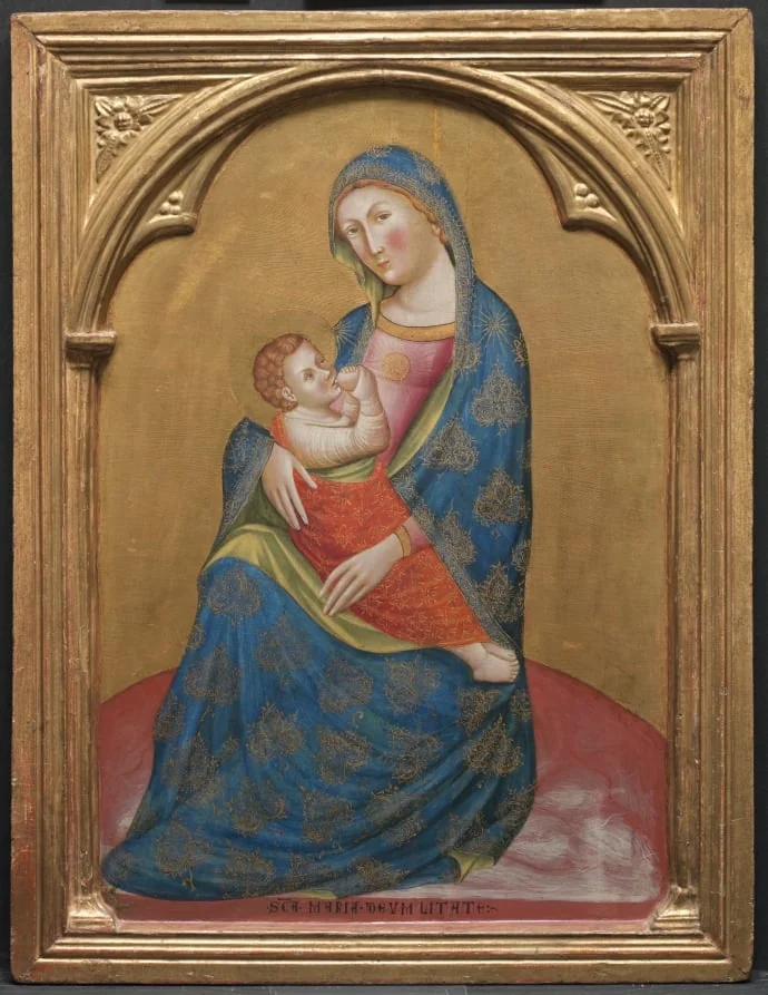 Madonna of Humility, by Catarino Veneziano, unspecified, 1374