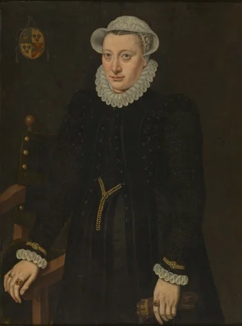 Portrait of Maria Gamels, by Cornelis de Zeeuw, oil, 1562