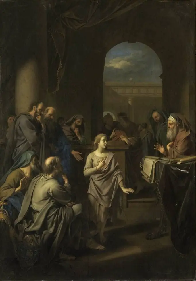 The 12-year-old Jesus in the Temple