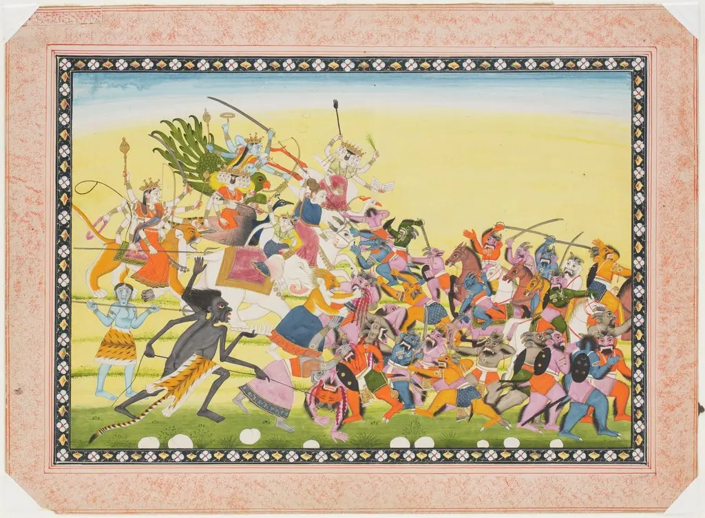 Godesses in Combat with Demons